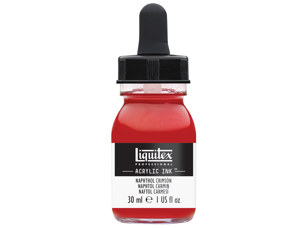 Akrila tinte Liquitex ink / Naphthol Crimson / 30ml