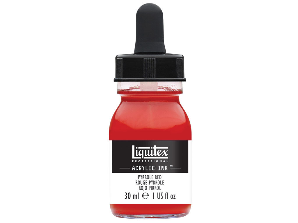 Akrila tinte Liquitex ink / Pyrrole Red / 30ml