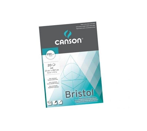 CANSON rasēšanas papīrs Bristol A4