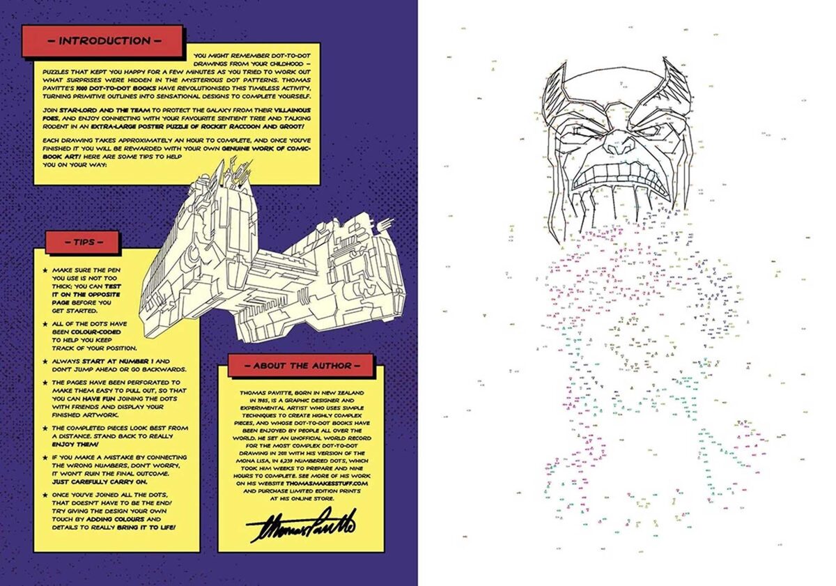 Grāmata Marvel: Guardians of the Galaxy 1000 Dot-to-Dot Book