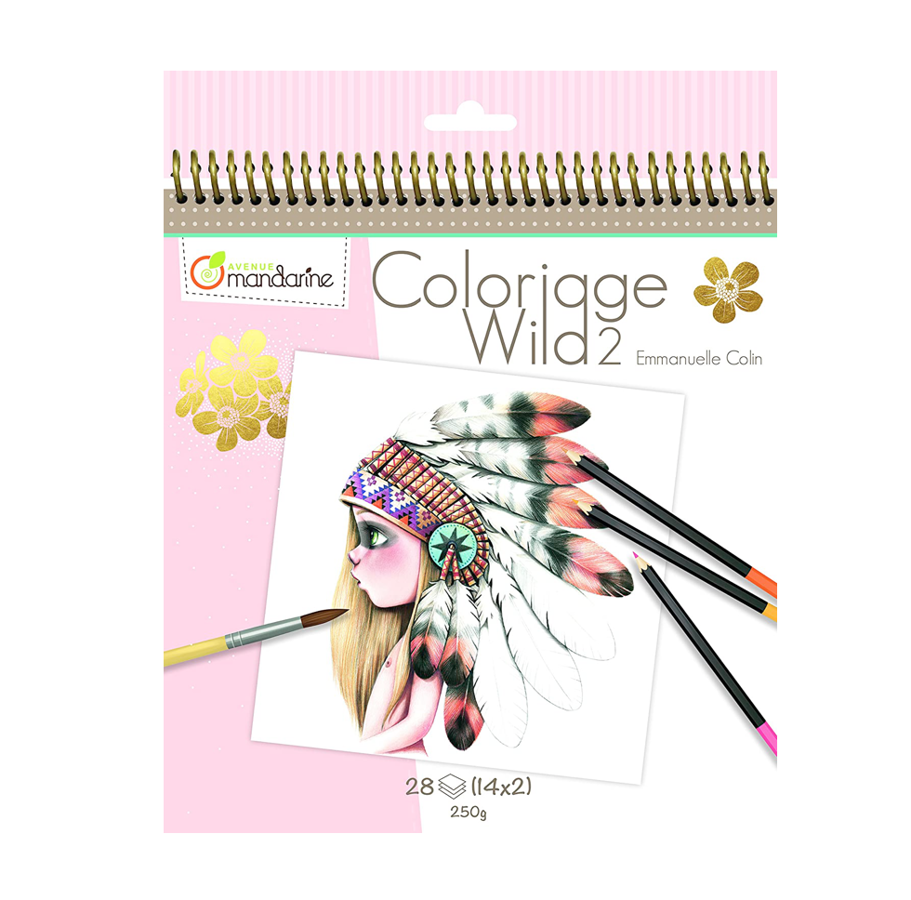 Krāsojamā grāmata: "Coloriage Wild 2" / Emmanuelle Colin