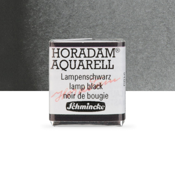 Schmincke Horadam: lamp black, 1/2 pan