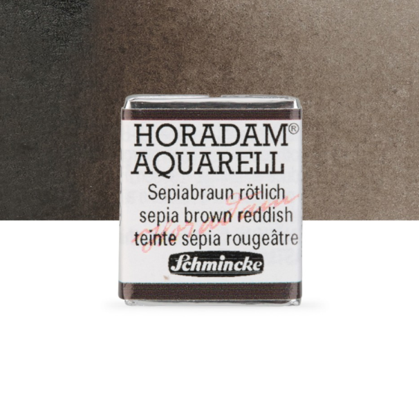 Schmincke Horadam: sepia brown, 1/2 pan