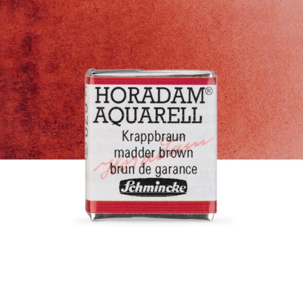 Schmincke Horadam: madder brown, 1/2 pan