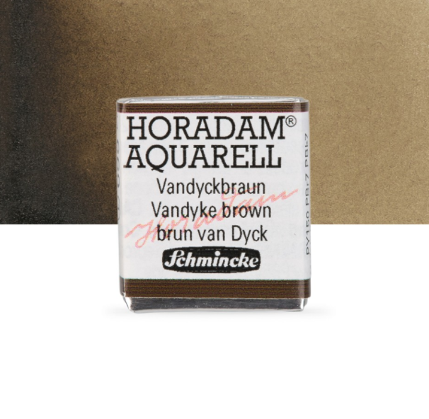 Schmincke Horadam: Vandyke brown, 1/2 pan