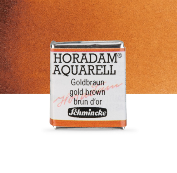 Schmincke Horadam: gold brown, 1/2 pan