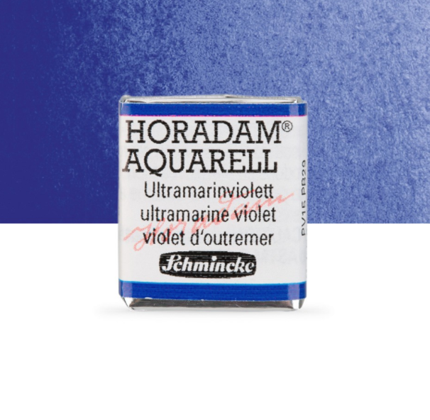 Schmincke Horadam: ultramarine violet, 1/2 pan