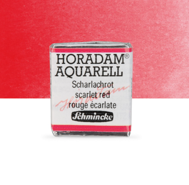 Schmincke Horadam: scarlet red, 1/2 pan