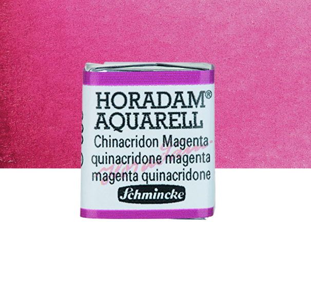 Schmincke Horadam: quinacridone magenta, 1/2 pan