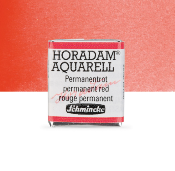 Schmincke Horadam: perm. red orange, 1/2 pan