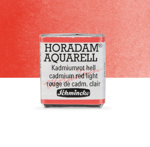 Schmincke Horadam: quinacridone red light, 1/2 pan