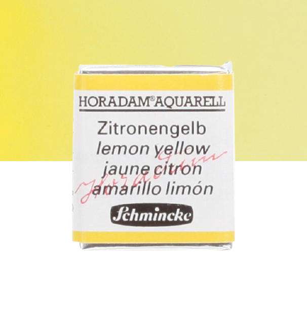 Schmincke Horadam: lemon yellow, 1/2 pan