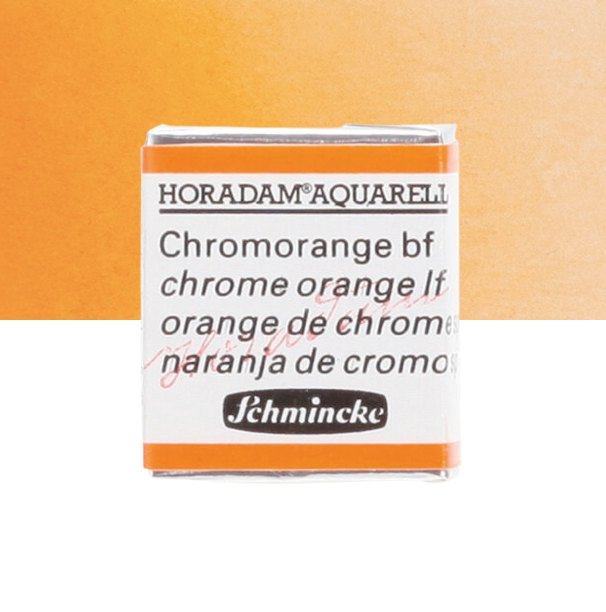 Schmincke Horadam: chrome orange lf, 1/2 pan