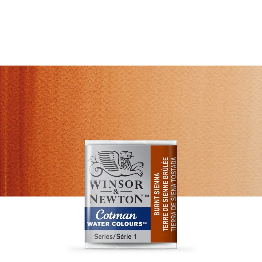 Winsor&Newton Cotman: burnt sienna 1/2 pan