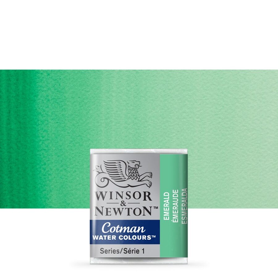 Winsor&Newton Cotman: emerald 1/2 pan