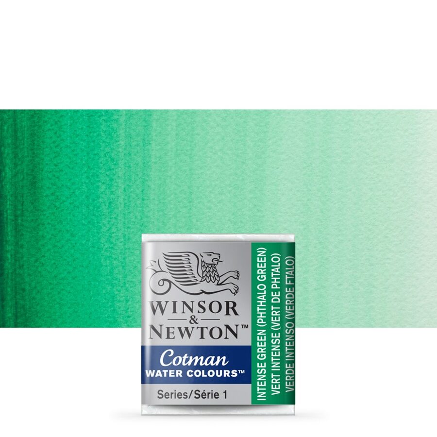 Winsor&Newton Cotman: intense green (phthalo green) 1/2 pan