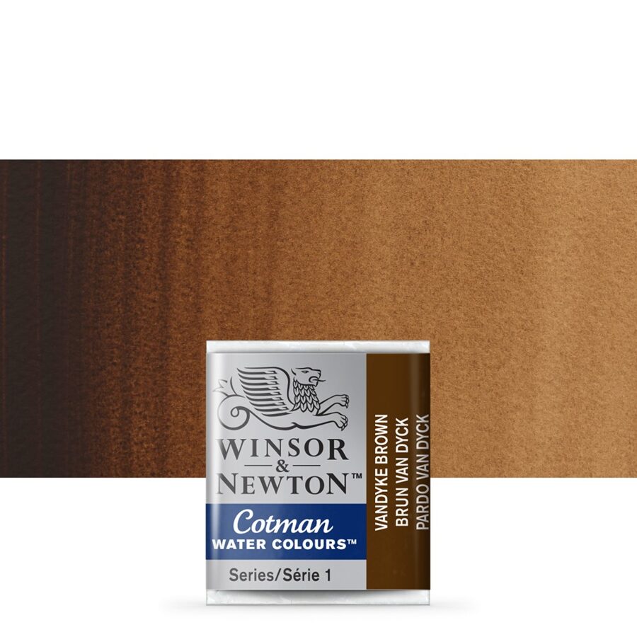 Winsor&Newton Cotman: Vandyke brown 1/2 pan