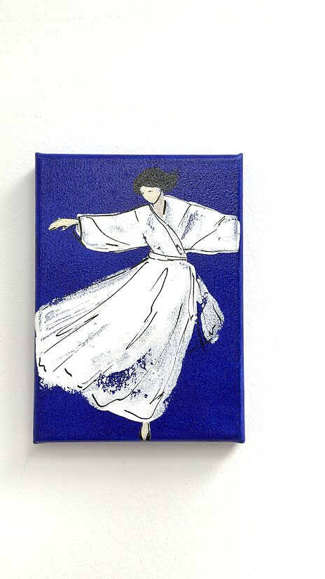 Brīvības deja, 12*18cm, akrils