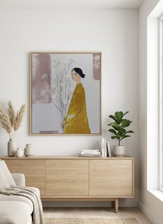 Klusuma ziedēšana, 70*80cm