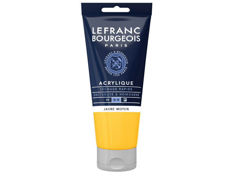 Akrila krāsa LB Fine 80ml 198 medium yellow