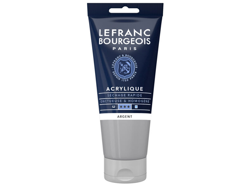 Akrila krāsa LB Fine 80ml 710 silver