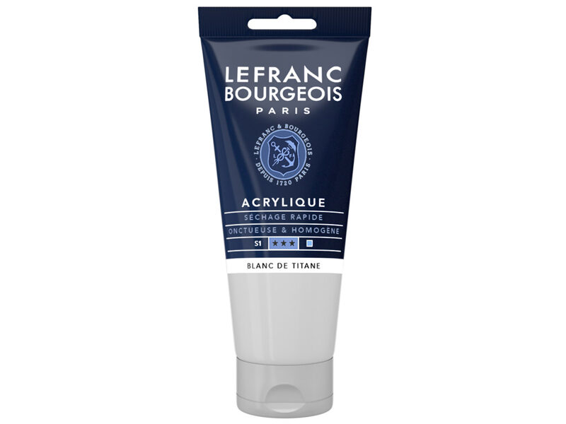 Akrila krāsa LB Fine 80ml 008 titanium white