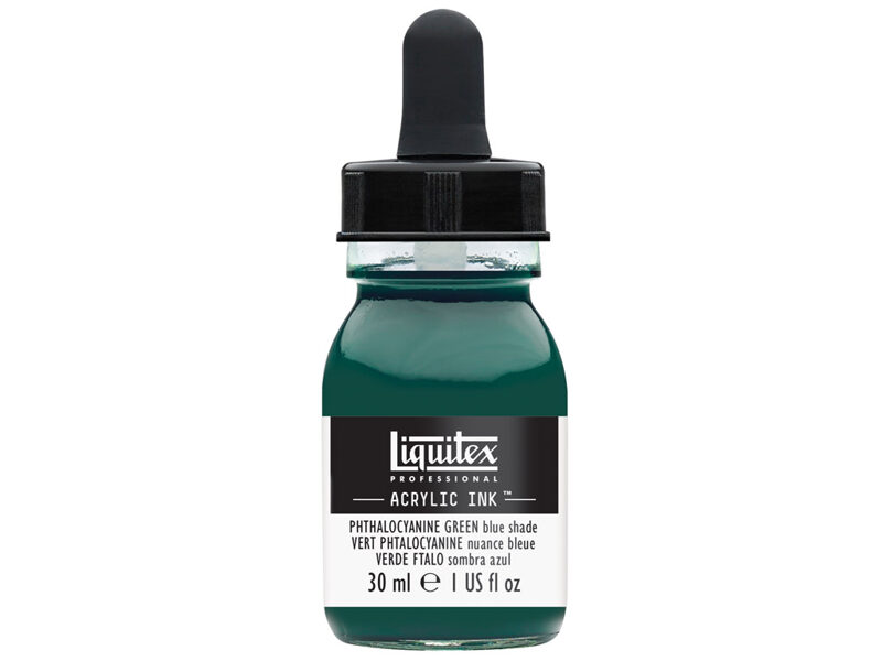 Akrila tinte Liquitex ink / Phthalocyanine Green (blue shade) / 30ml