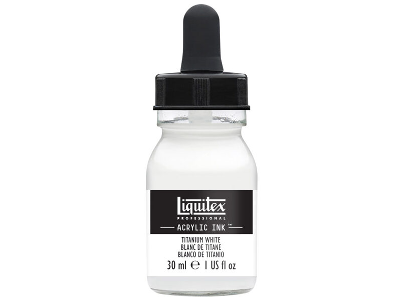 Akrila tinte Liquitex ink / Titanium White / 30ml