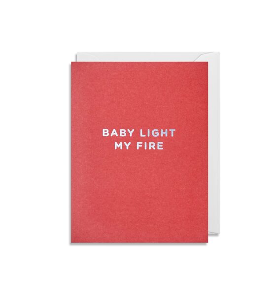 Atklātnīte ar aploksni BABY LIGHT MY FIRE (9 x 12 cm)
