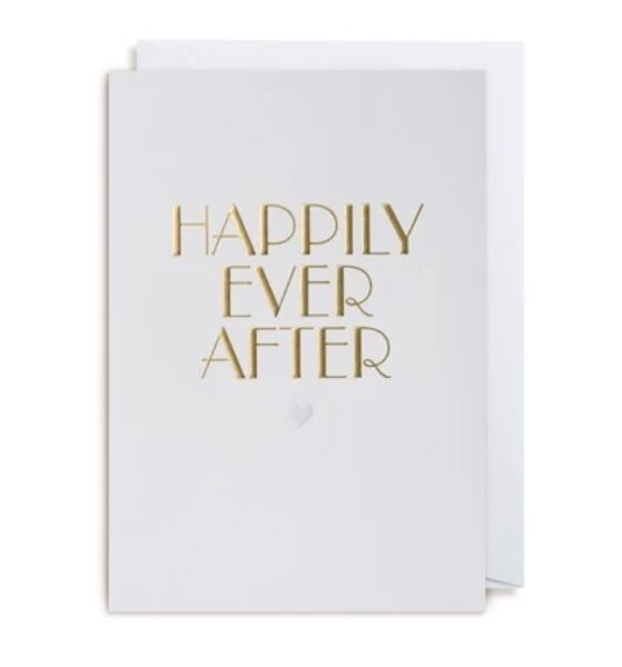 Atklātnīte ar aploksni HAPPILY EVER AFTER (10.5 x 15.5 cm)
