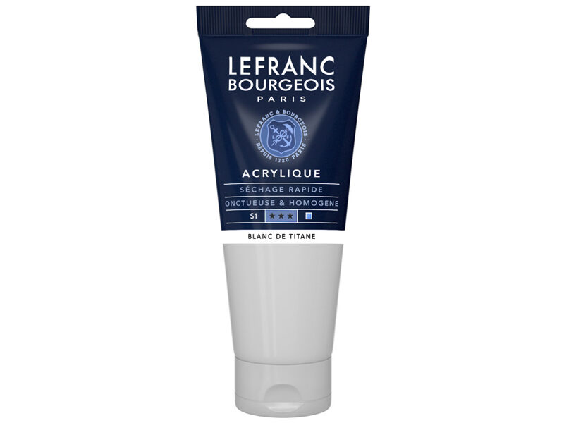 Akrila krāsa LB Fine 200ml 008 titanium white
