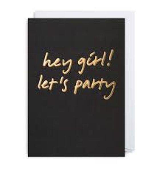 Atklātnīte ar aploksni LET'S PARTY (10.5 x 15.5 cm)