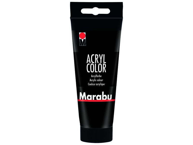 Akrila krāsa Marabu 100ml 073 black