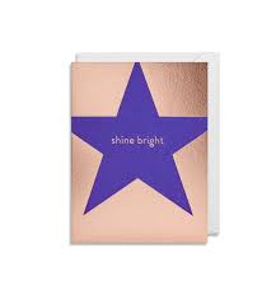 Atklātnīte ar aploksni SHINE BRIGHT (9 x 12 cm)