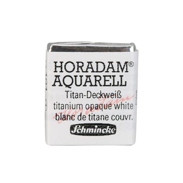 Schmincke Horadam: Titanium-opa. white, 1/2 pan
