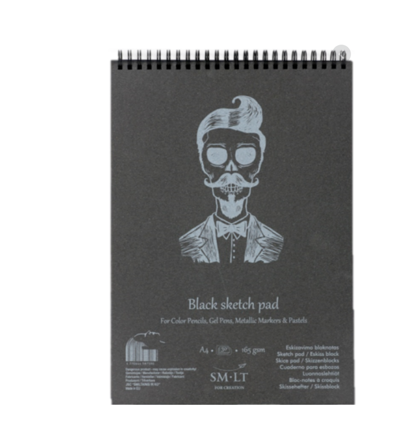 Skiču albums SMLT A5 Black, 20 lapas
