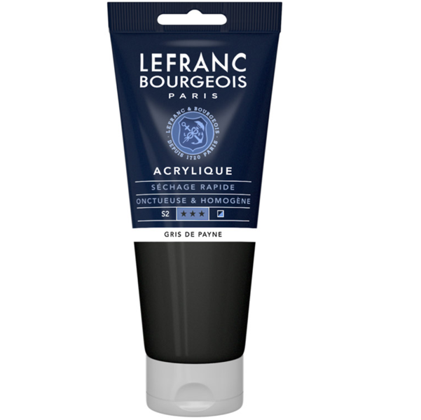 Akrila krāsa LB Fine 200ml 261 payne's grey