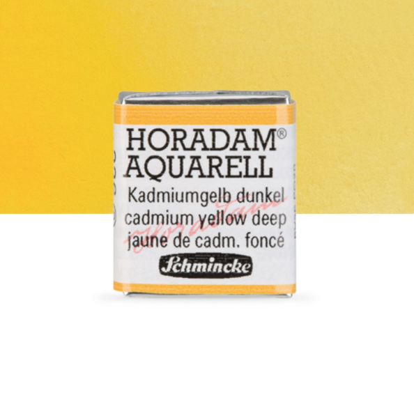 Schmincke Horadam: cadmium yellow deep, 1/2 pan