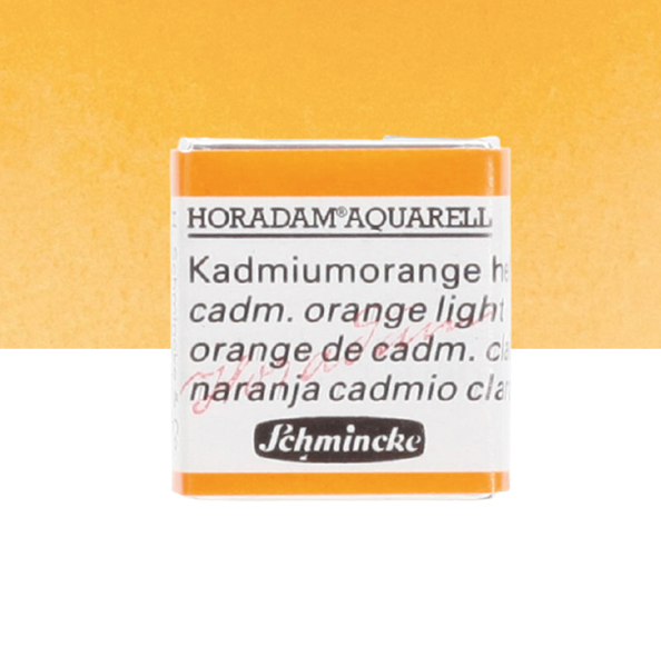 Schmincke Horadam: cadm. orange light, 1/2 pan