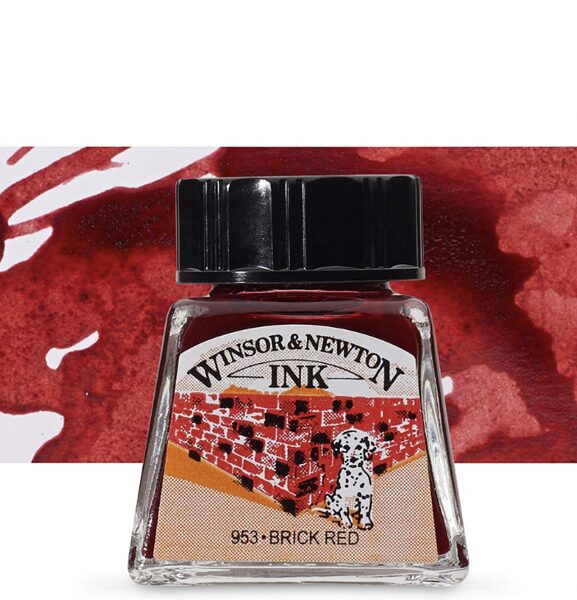 Winsor & Newton INK, 14ml 040 brick red