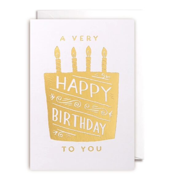 Atklātnīte ar aploksni VERY HAPPY BIRTHDAY (10.5 x 15.5 cm)