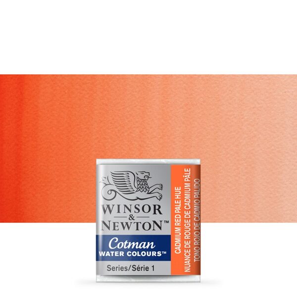 Winsor&Newton Cotman: cadmium red pale hue 1/2 pan