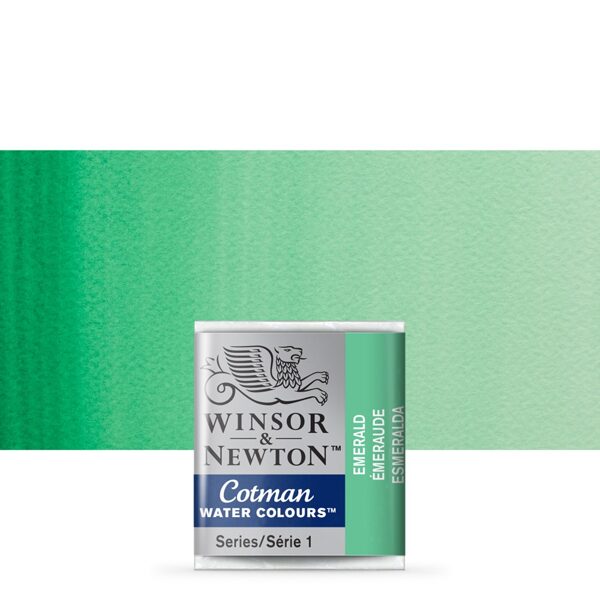 Winsor&Newton Cotman: emerald 1/2 pan