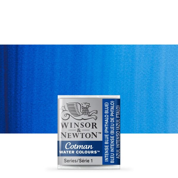 Winsor&Newton Cotman: intense blue (phthalo blue) 1/2 pan