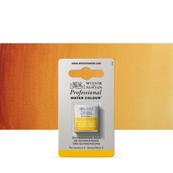Winsor&Newton Professional: quinacridone gold, 1/2 pan