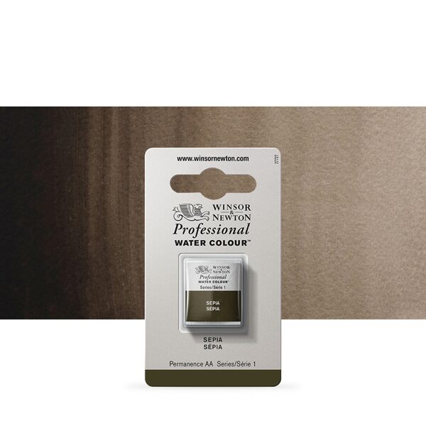 Winsor&Newton Professional: sepia, 1/2 pan