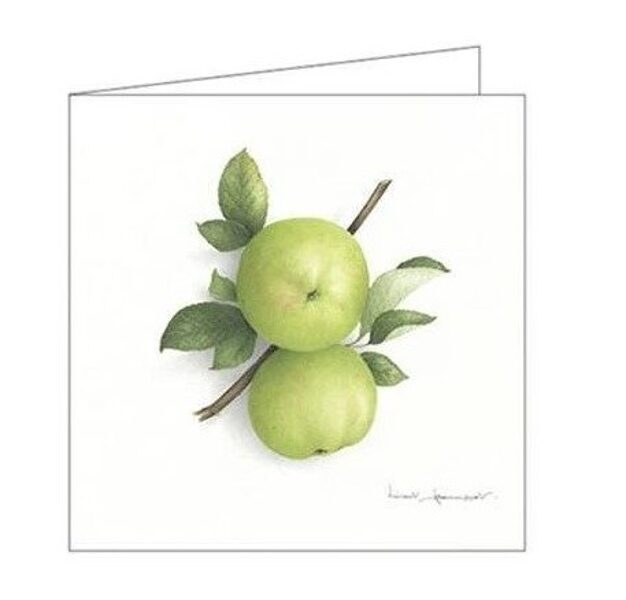 Atklātnīte ar aploksni WHITE CALVILLE APPLES (15 x 15 cm)