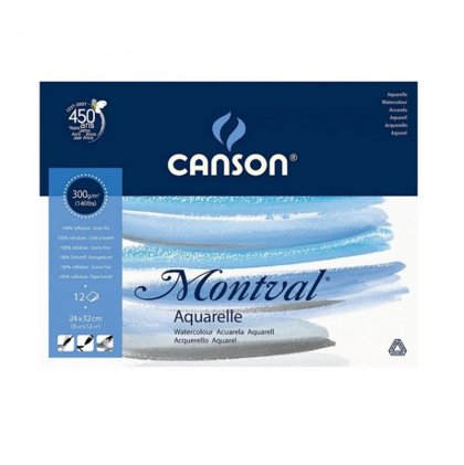 Akvareļbloks Canson Montval