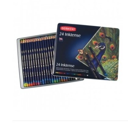 Akvareļu zīmuļi Derwent Inktense 24