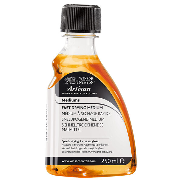 Winsor & Newton žūšanas paātrināšanas līdzeklis ūdenī šķīstošām eļļas krāsām / 250 ml